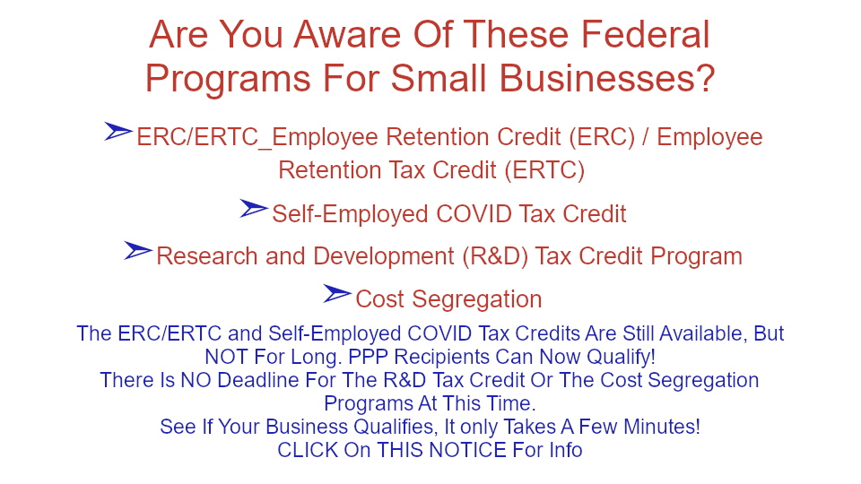 Available Federal Programs