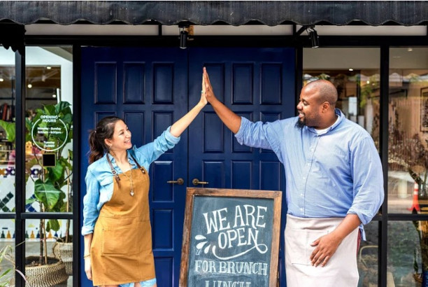 Grand opening for new shop owners